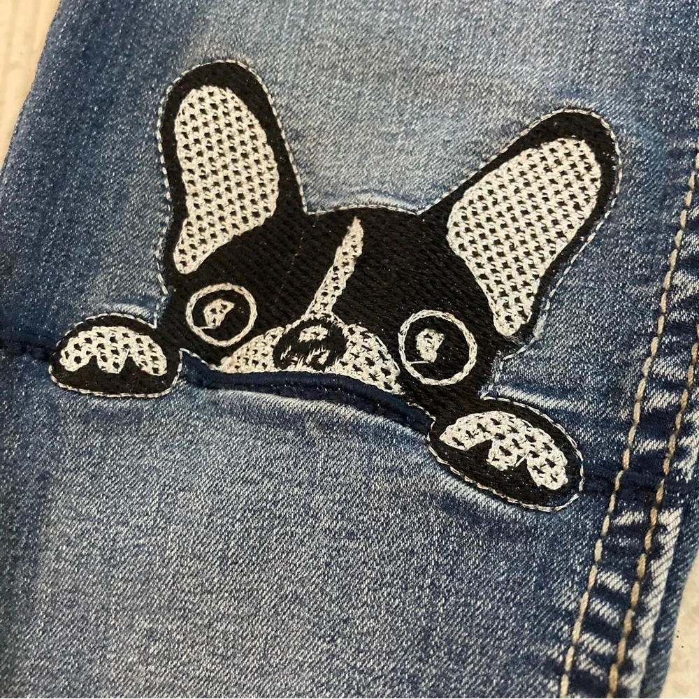 Vigoss Blue Jeans French Bulldog Dog Patch Kids 8 - Picture 3 of 6
